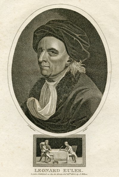 Portrett av Leonard Euler (gravering) av Swiss School