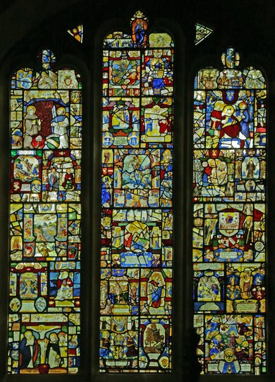 Tilbakestill sveitsiske paneler (farget glass) av Swiss School