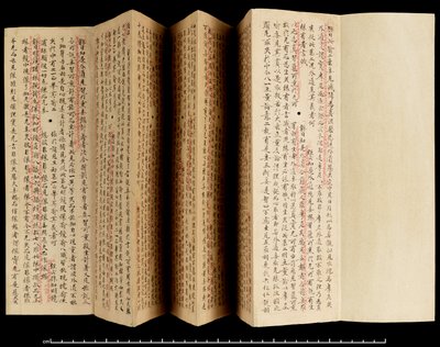 Laṅkāvatāra Sūtra med kommentarer, 800-850 (blekk på papir) av School Tibetan