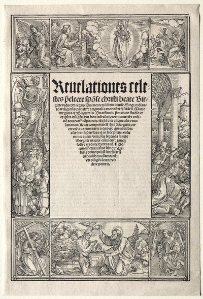 Grens - med Kristi dåp av School of Albrecht Dürer