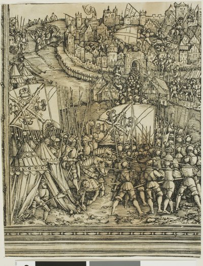 Kampanjen i Ungarn, fra The Triumphal Arch of Maximilian I av School of Albrecht Dürer