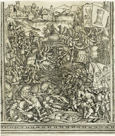 Krigen med Venezia, fra The Triumphal Arch of Maximilian I av School of Albrecht Dürer