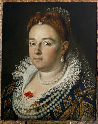 Bianca Cappello, storhertuginne av Toscana av Scipione (1550-98) Pulzone