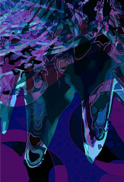 Artichoke_abst_vert3b (digital) av Scott J. Davis