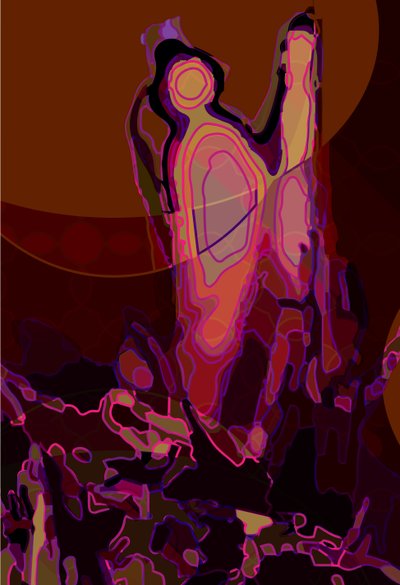 Artichoke_abst_vert6a (digital) av Scott J. Davis