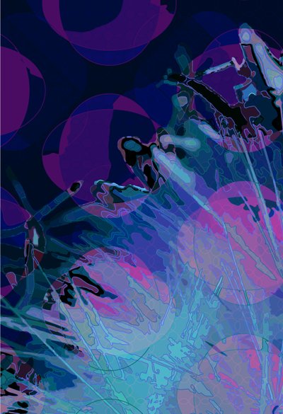 Artichoke_abst_vert7 (digital) av Scott J. Davis