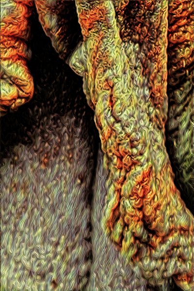 Trestamme, 2021 (digital) av Scott J. Davis