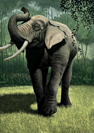 Jungelboken, 2006 (skrapebrett, fargelagt digitalt) av Scott McKowen