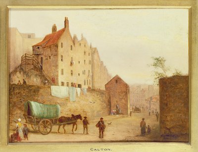 Calton, detalj fra Edinburgh: Nine Views of the Old Town av Scottish School