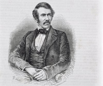 David Livingstone (1813-1873) gravert av S. Pannemaker av Scottish School