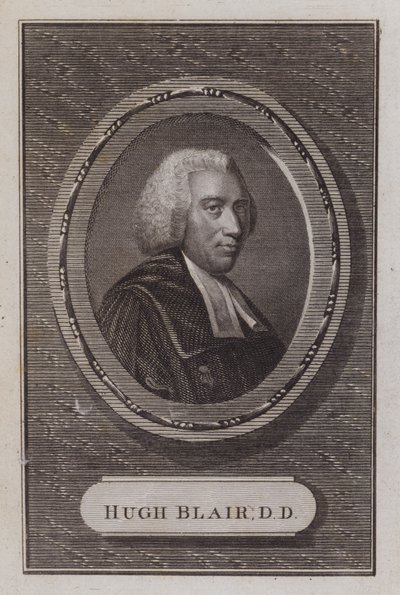 Hugh Blair , skotsk prest (gravering) av Scottish School