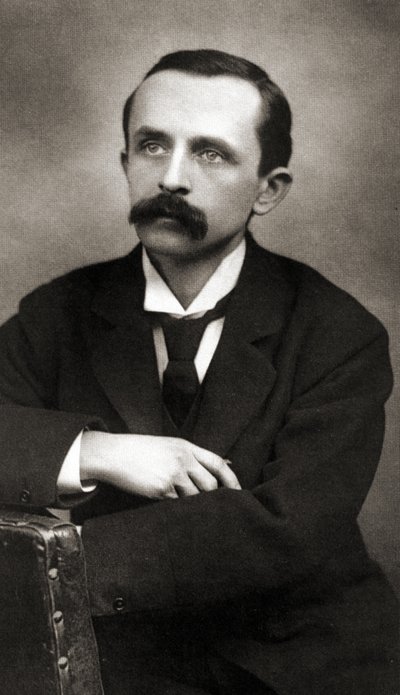 Portrett av J.M.Barrie, c1890 (sepia-foto) av Scottish School