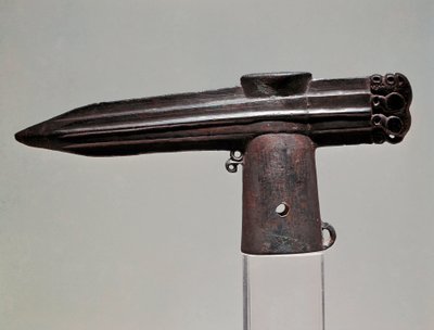 Art Scythian (Scythian sivilisasjon eller Scythia): bronseøks fra Krasnoyark-regionen (Sibir og Altai). 7. - 2. århundre f.Kr. St. Petersburg, Eremitagemuseet av Scythian