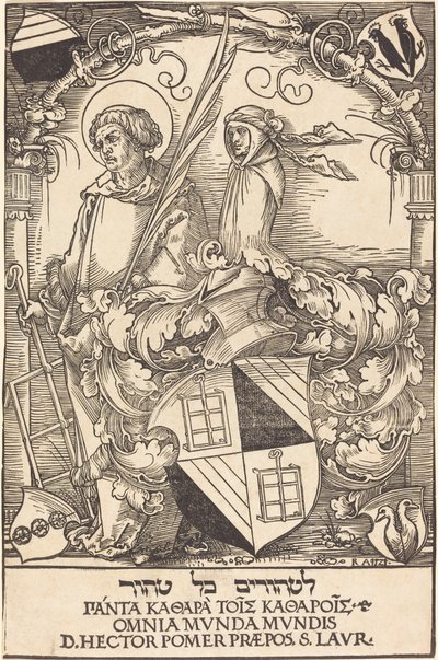 Våpenskjold fra Hector Pomer av Sebald Beham
