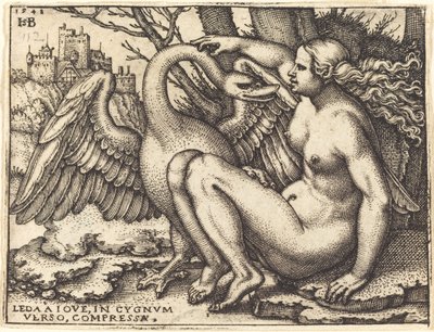 Leda og Svanen av Sebald Beham