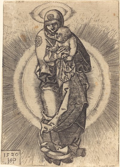 Madonna på halvmånen av Sebald Beham