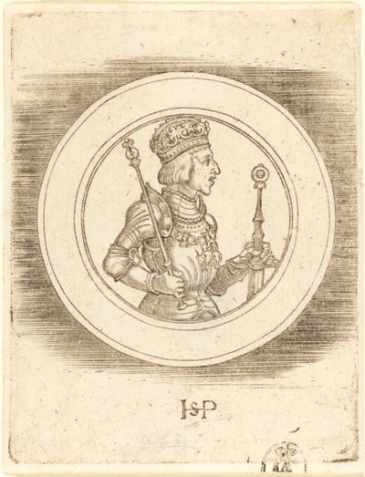 Medalje til kong Ferdinand av Ungarn og Böhmen av Sebald Beham