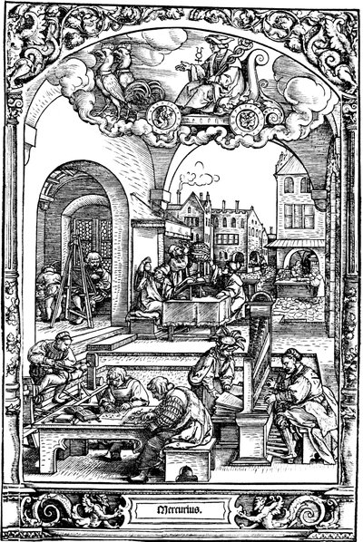 Merkur, 1531 av Sebald Beham