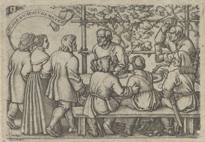 Bondefest, fra Bondefesten eller de tolv måneder, 1546-47. av Sebald Beham