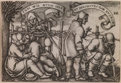 «Peasants behind the Hedge» fra serien «The Peasants