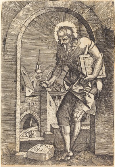 Saint Hieronymus ved buen av Sebald Beham