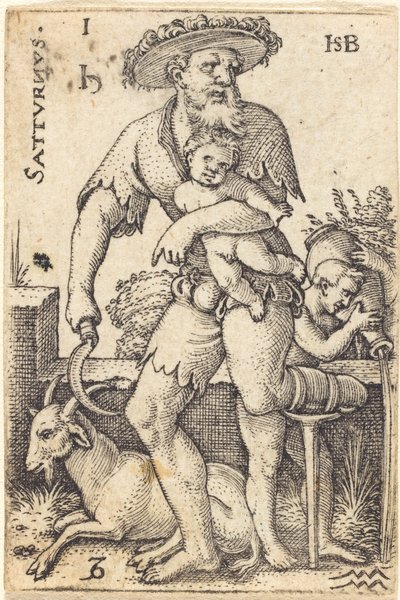Saturn av Sebald Beham