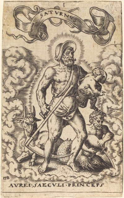 Saturn av Sebald Beham