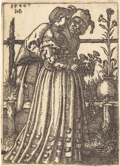 Damen og dåren av Sebald Beham