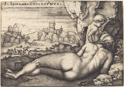 Sankt Johannes Chrysostomos bot av Sebald Beham