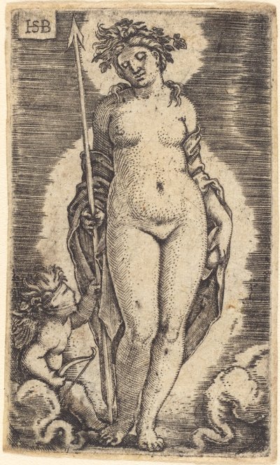 Venus og Amor av Sebald Beham