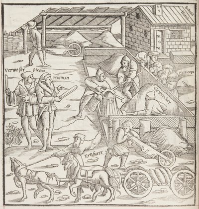 Cosmographia, detalj av Fol 436 (gravering) av Sebastian Munster