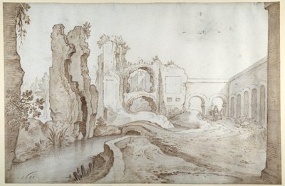 Ruinene av Thermae of Titus av Sebastian Vrancx