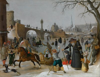 Vintergleder (olje på panel) av Sebastian Vrancx