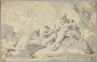 Hercules og Cacus av Sebastiano Galeotti