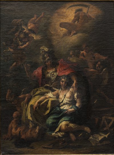 Minerva (olje på lerret) av Sebastiano Ricci