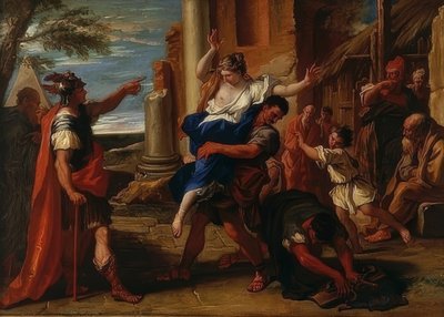 Ran av Dina. Rundt 1700 av Sebastiano Ricci