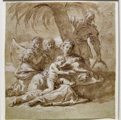 Hvil under flyturen til Egypt av Sebastiano Ricci