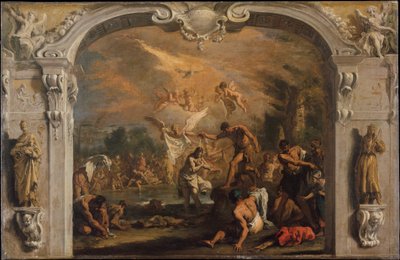 The Baptism of Christ, ca. 1713-14 (olje på lerret) av Sebastiano Ricci