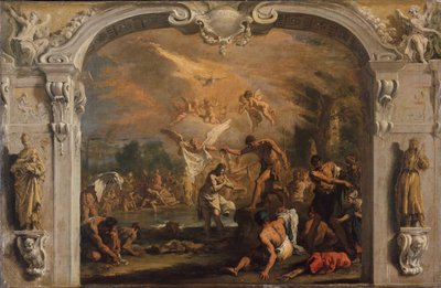 Kristi dåp, ca. 1713-14. av Sebastiano Ricci