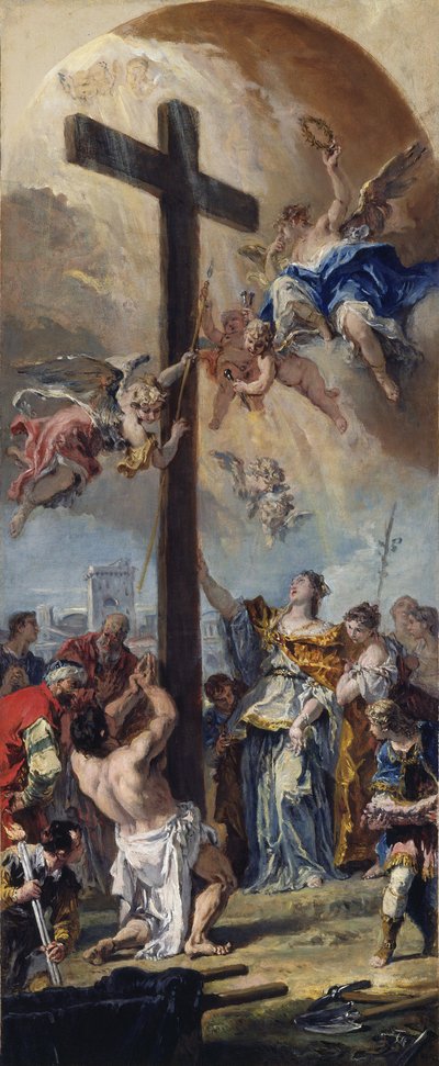 Opphøyelsen av det sanne kors av Sebastiano Ricci