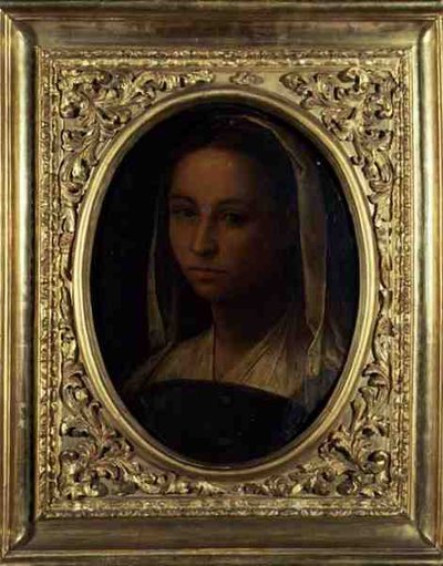Portrett av en jente (olje på lerret) av Sebastiano del (c.1485 1547) Piombo