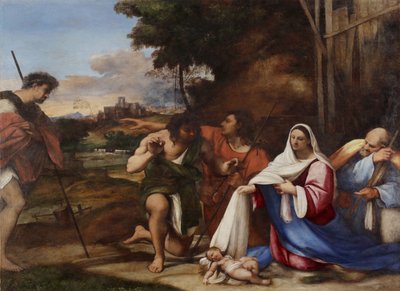 Tilbedelse av hyrdene, 1510 av Sebastiano del Piombo