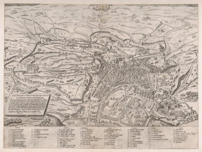 Mirror of Roman Magnificence: Utsikt over Roma fra nord, 1561., 1561. av Sebastiano di Re