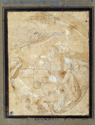 Utgangen fra Arch of Noe (tegning) av Sébastien Bourdon