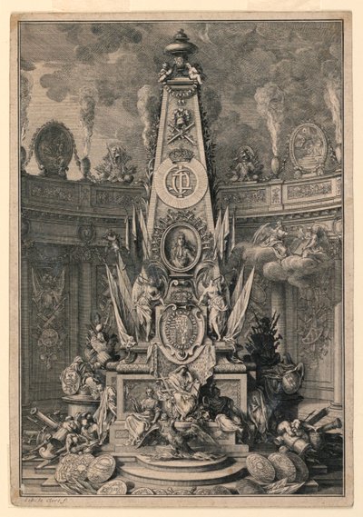 Et gravmonument til Charles IV av Lorraine av Sebastien Leclerc