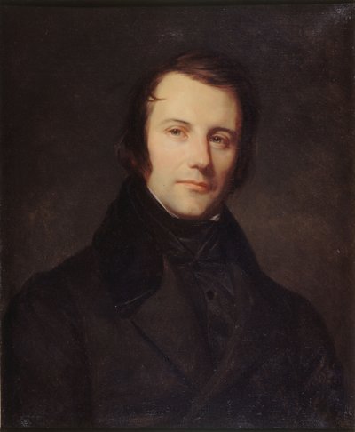 Portrett av Edgar Quinet 1803-1875, ca 1835. av Sebastien Melchior Cornu