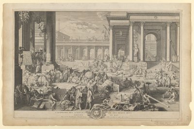 Akademiet for vitenskap og kunst av Sebastien the Elder Leclerc