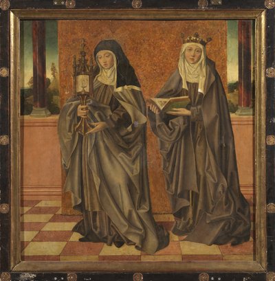 De hellige Clare og Elizabeth av Seilern Master