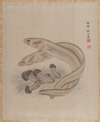 Ål, ca. 1890-92. av Seki Shuko