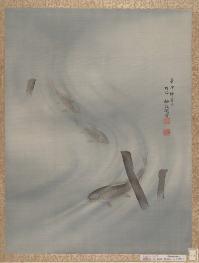 Fiskesvømming, sommer, 1891. av Seki Shuko